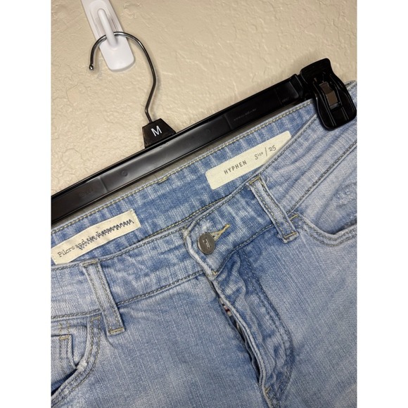 Anthropologie Pilcro and the Letterpress Crop Distressed Patch Jeans - Picture 3 of 4